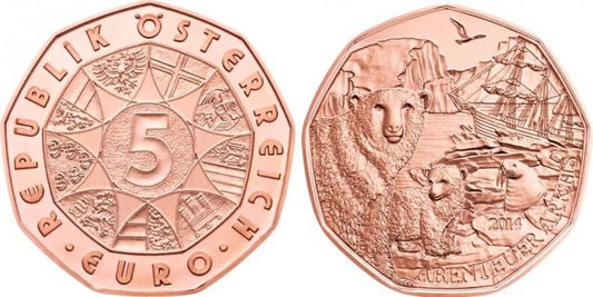 5 Euro Ausztria 2014 Abenteuer Arktis (UNC)