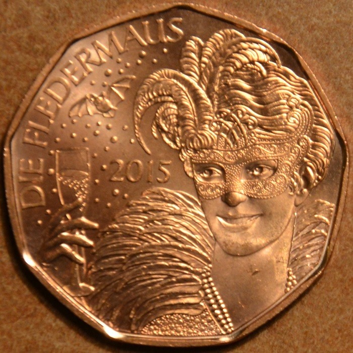 5 Euro Ausztria 2015 A denevér (UNC)