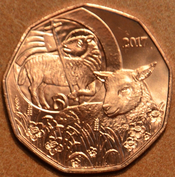5 Euro Ausztria 2017 - A husvéti bárány (UNC)