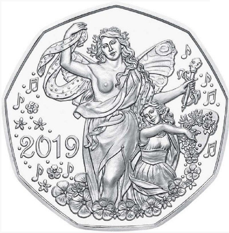 5 Euro Ausztria 2019 Újévi érme (BU)