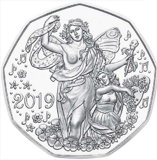 5 Euro Ausztria 2019 Újévi érme (BU)
