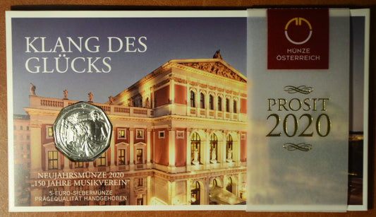 5 Euro Ausztria 2020 Zeneklub (BU)