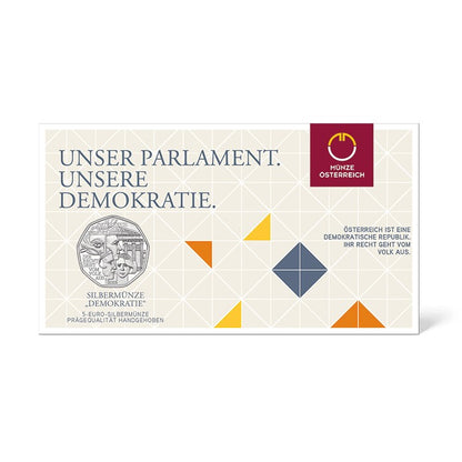 5 Euro Ausztria 2022 - Demokrácia (BU)
