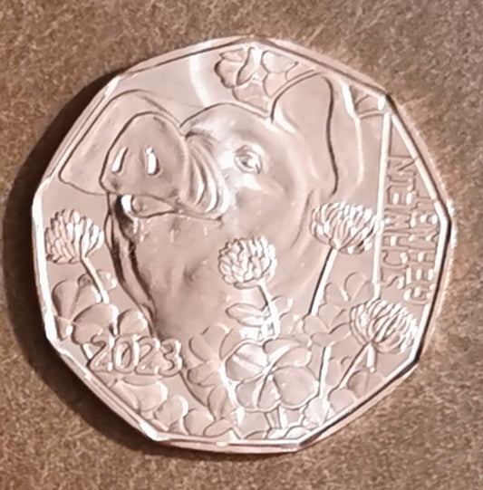 5 Euro Ausztria 2023 - A boldog malacka (UNC)