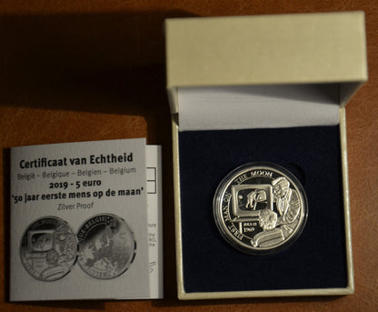 5 Euro Belgium 2019 - Az első ember a Holdon(Proof)