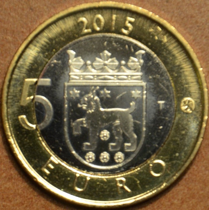 5 Euro Finnország 2015 - Tavastia - Hiúz (UNC)