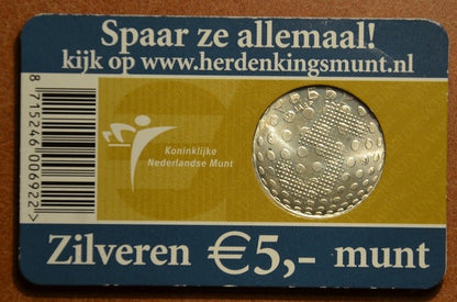 5 Euro Hollandia 2005 - Béke és szabadság (BU kártya)