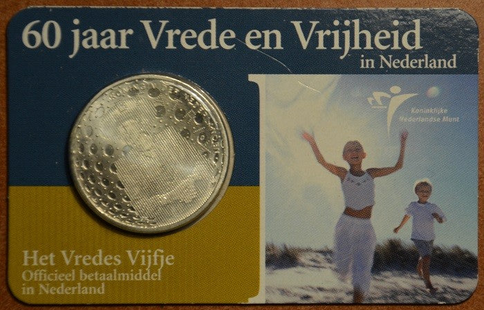 5 Euro Hollandia 2005 - Béke és szabadság (BU kártya)