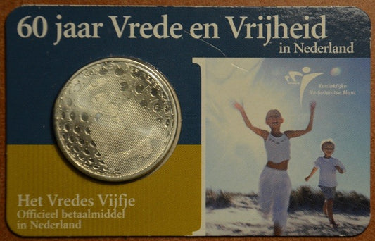 5 Euro Hollandia 2005 - Béke és szabadság (BU kártya)