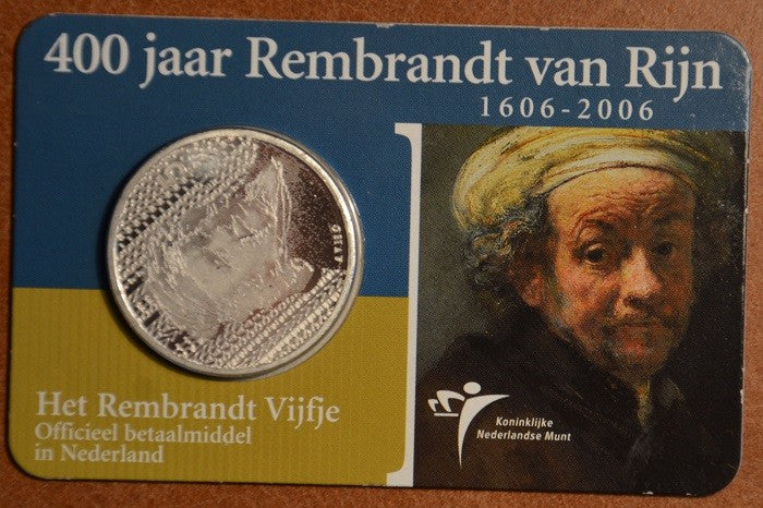 5 Euro Hollandia 2006 - Rembrandt  (BU kártya)