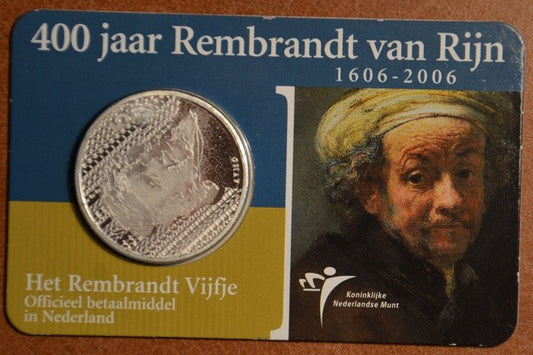 5 Euro Hollandia 2006 - Rembrandt  (BU kártya)