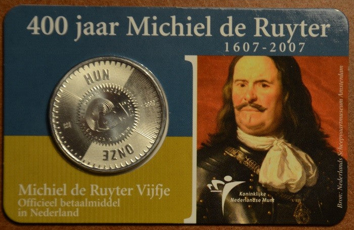 5 Euro Hollandia 2007 - de Ruyter (BU kártya)