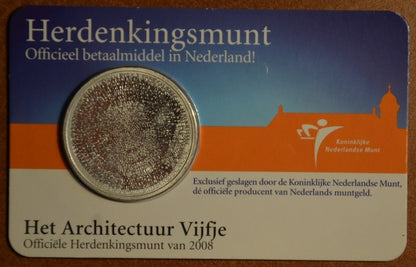 5 Euro Hollandia 2008 - Építészet (BU kártya)