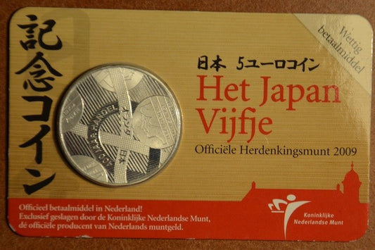 5 Euro Hollandia 2009 - Japán (BU kártya)