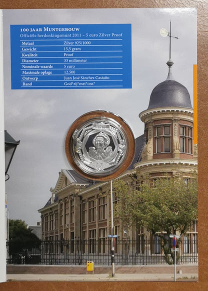 5 Euro Hollandia 2011 - Pénzverde (Proof kártya)