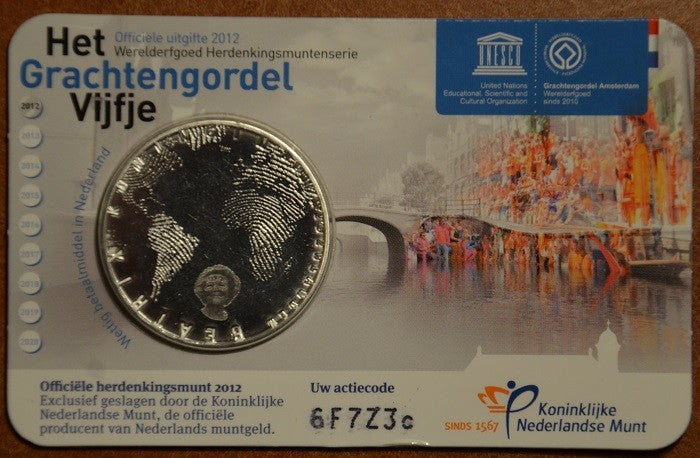 5 Euro Hollandia 2012 - Grachtengordel (BU kártya)