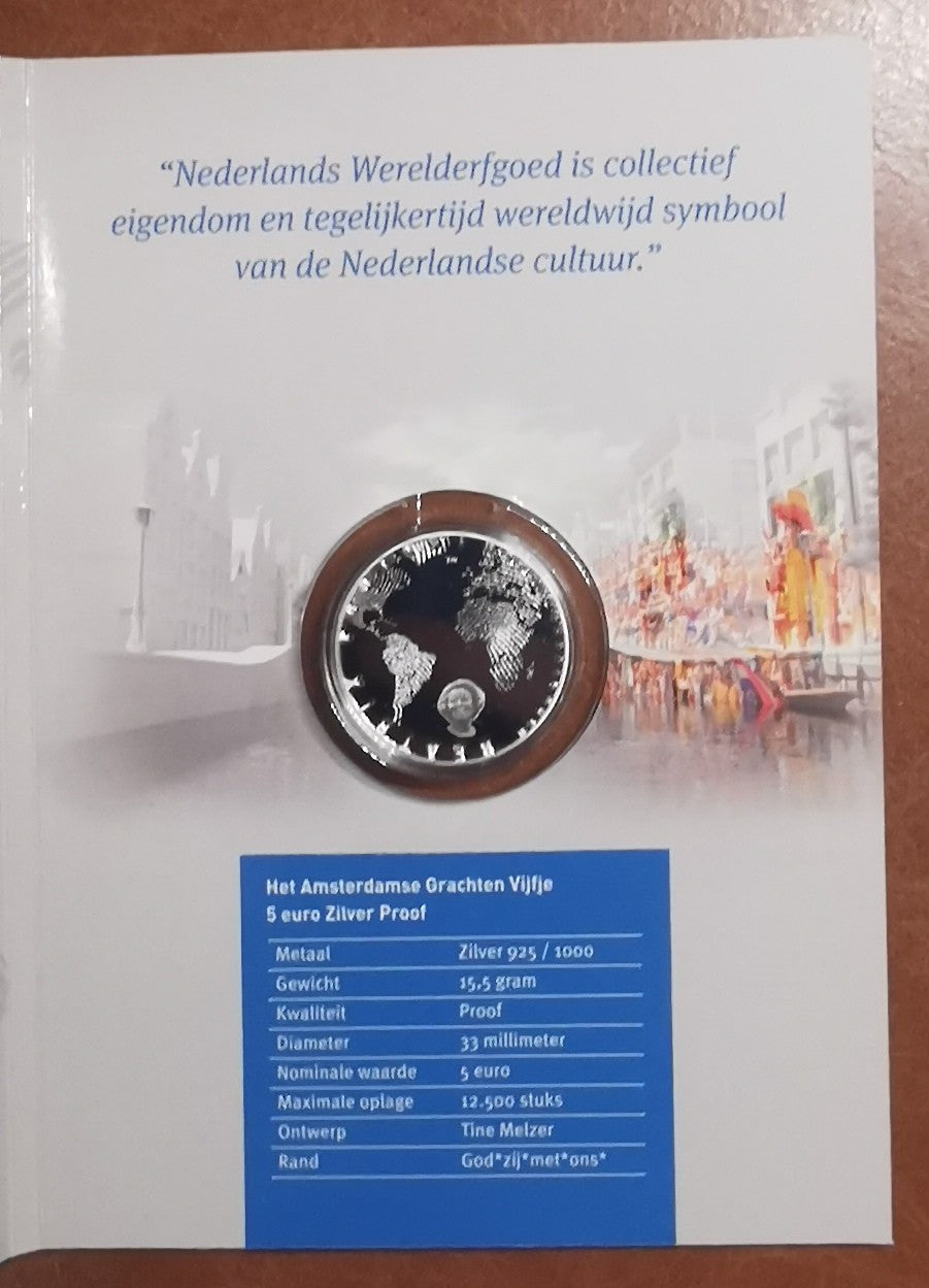 5 Euro Hollandia 2012 - Grachtengordel (Proof kártya)