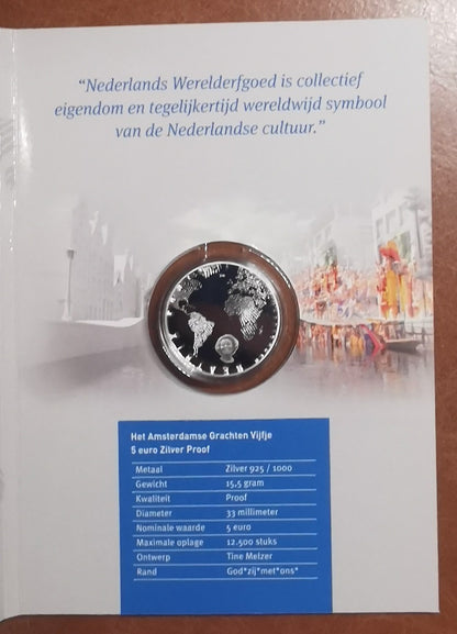 5 Euro Hollandia 2012 - Grachtengordel (Proof kártya)