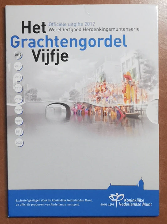 5 Euro Hollandia 2012 - Grachtengordel (Proof kártya)