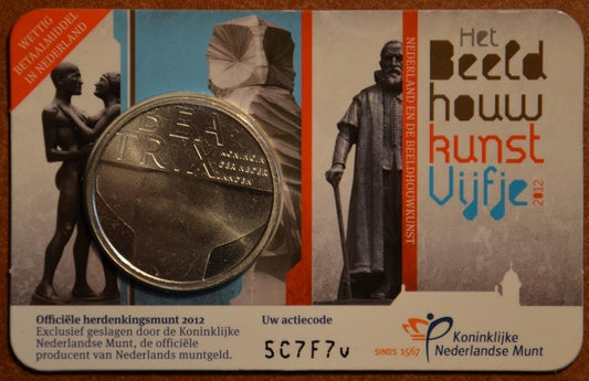 5 Euro Hollandia 2012 - Szobrászat (BU kártya)