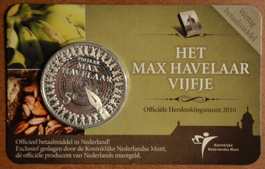 5 Euro Hollandia 2013 - Max Havelaar 150 éve (BU kártya)