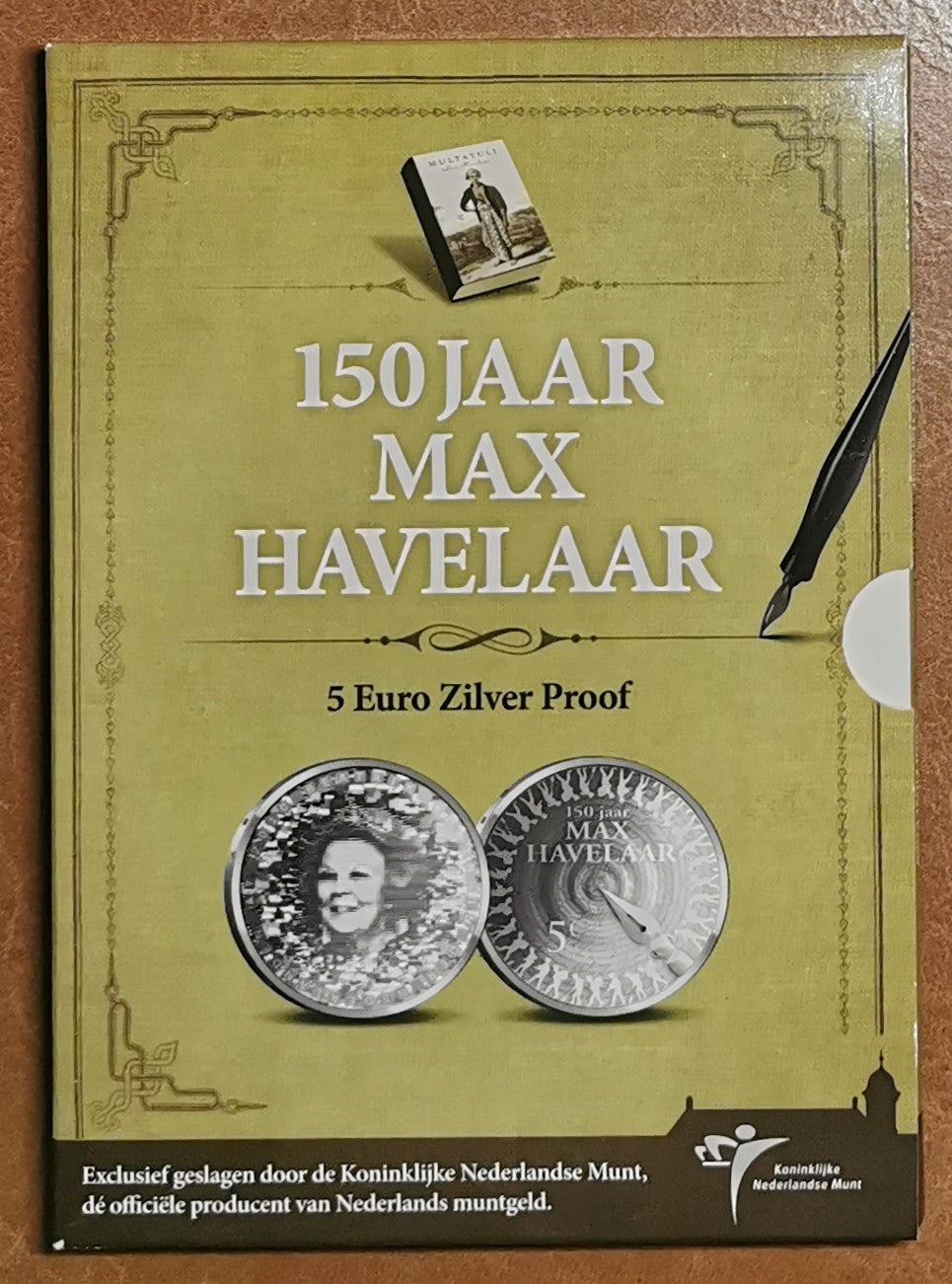 5 Euro Hollandia 2013 - Max Havelaar 150 éve (Proof kártya)