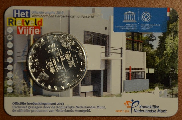 5 Euro Hollandia 2013 - Rietveld Schröder ház (BU kártya)
