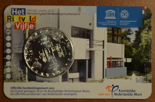 5 Euro Hollandia 2013 - Rietveld Schröder ház (BU kártya)