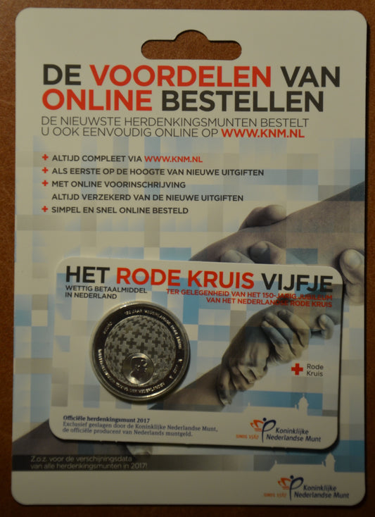 5 Euro Hollandia 2017 - Vöröskereszt (BU card)