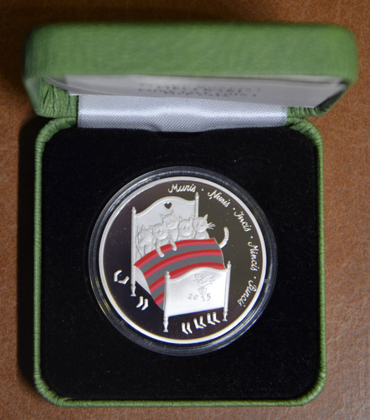 5 Euro Lettország 2015 - Macskák (Proof)