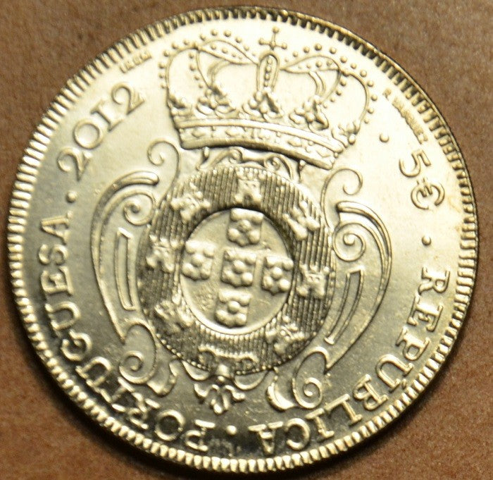 5 Euro Portugália 2012 - V. János király (UNC)