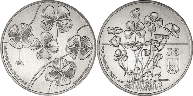 5 Euro Portugália 2018 - Négylevelű lóhere (UNC)