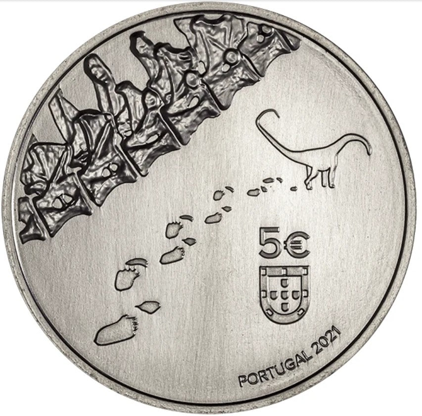 5 Euro Portugália 2021 - Dinheirosaurus Lourinhanensis (UNC)