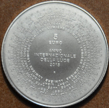 5 Euro San Marino 2015 - A fény éve (BU)