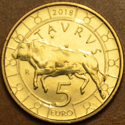5 Euro San Marino 2018 Zodiac: Taurus (UNC)