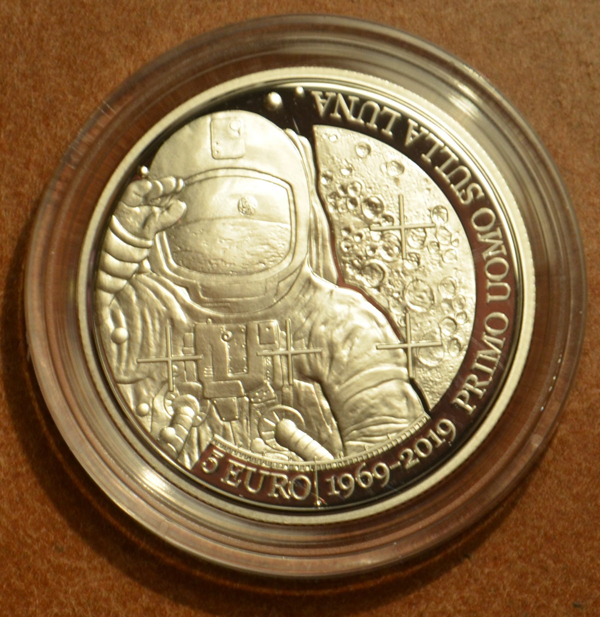5 Euro San Marino 2019 - Első ember a Holdon (Proof)