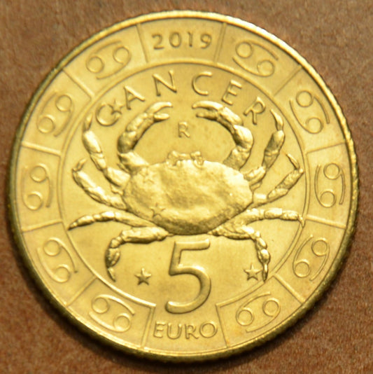 5 Euro San Marino 2019 Zodiac: Rák (UNC)