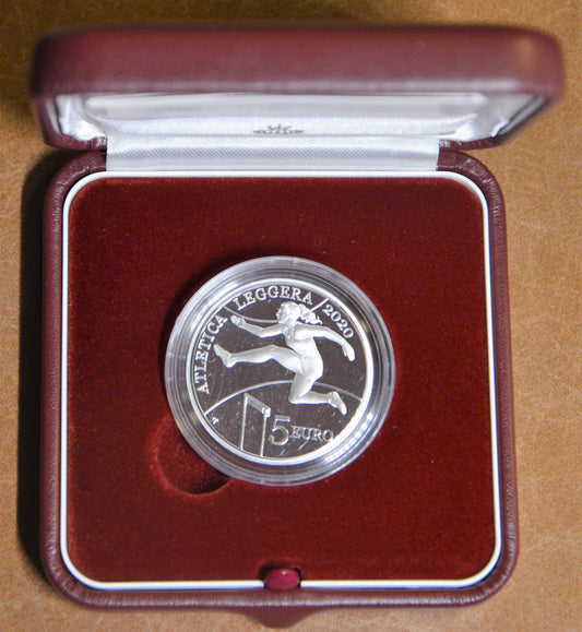 5 Euro San Marino 2020 - Atlétikai bajnokságok (Proof)