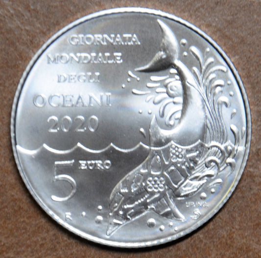 5 Euro San Marino 2020 - Az óceánok világnapja (BU)