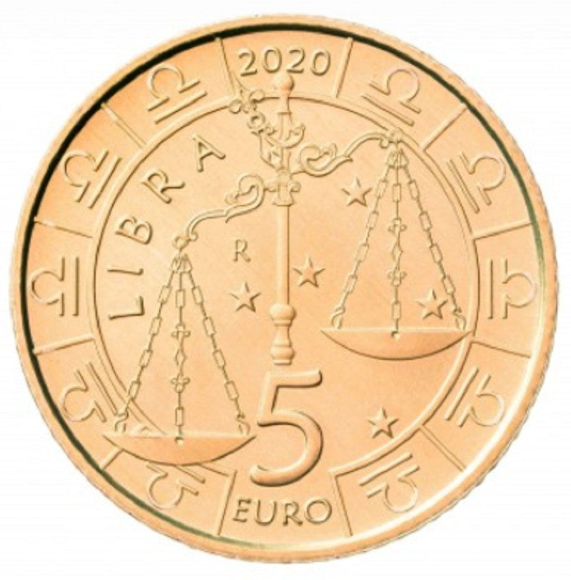 5 Euro San Marino 2020 Zodiac: Mérleg (UNC)