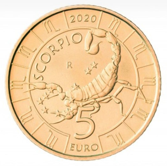 5 Euro San Marino 2020 Zodiac: Skorpió (UNC)