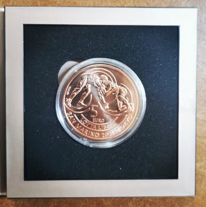 5 Euro San Marino 2021 Tokio: Szabadfogású birkózás (UNC)