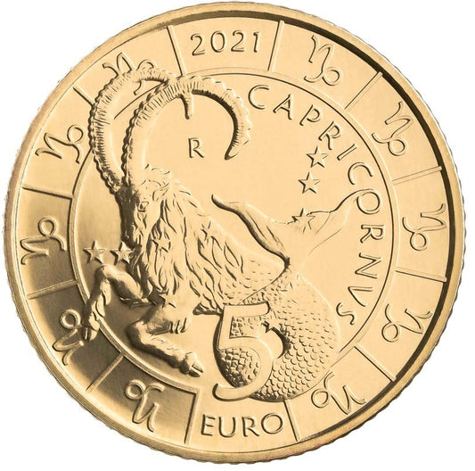 5 Euro San Marino 2021 Zodiac: Bak (UNC)