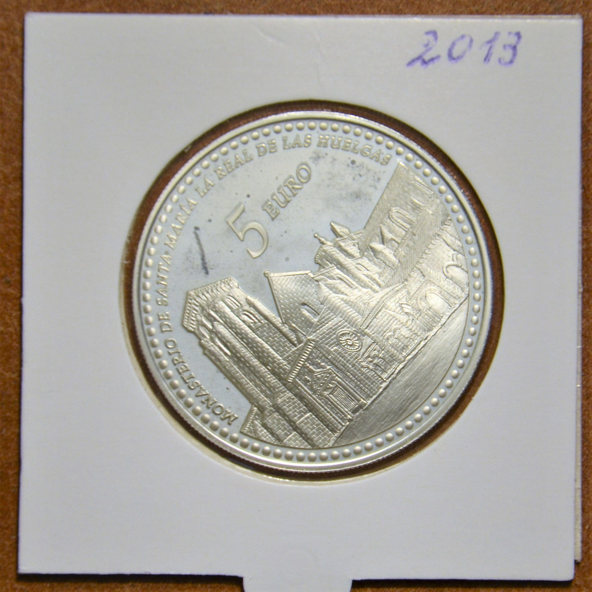 5 Euro Spanyolország 2013 Monastery of Santa María la Real de Las Huelgas (Proof)