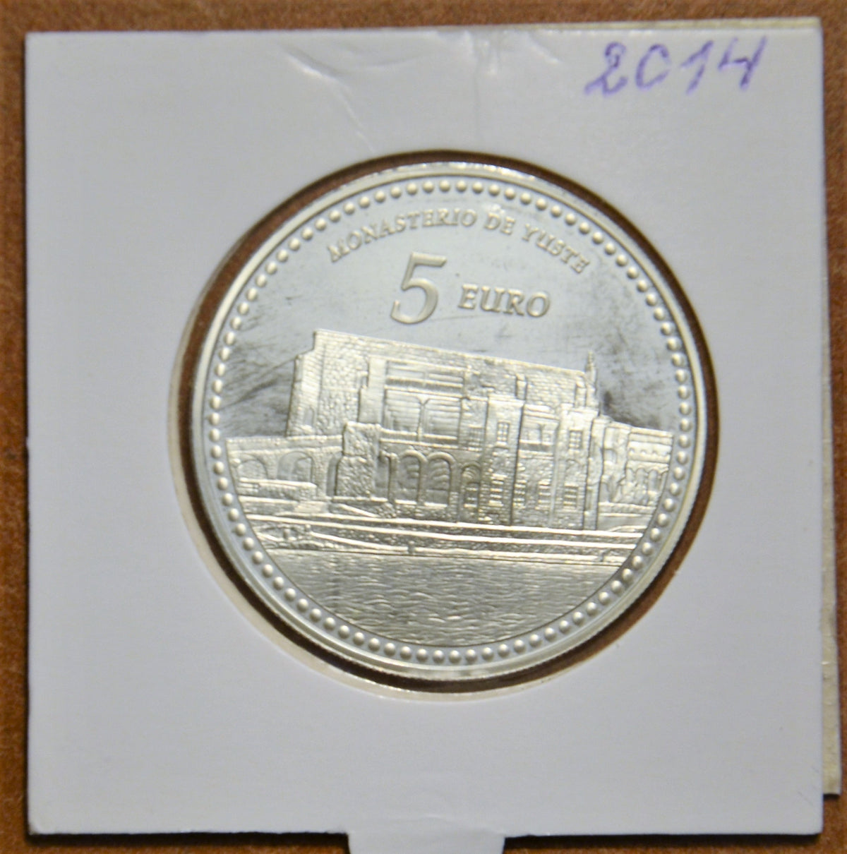 5 Euro Spanyolország 2014 Monastery of Yuste (Proof)