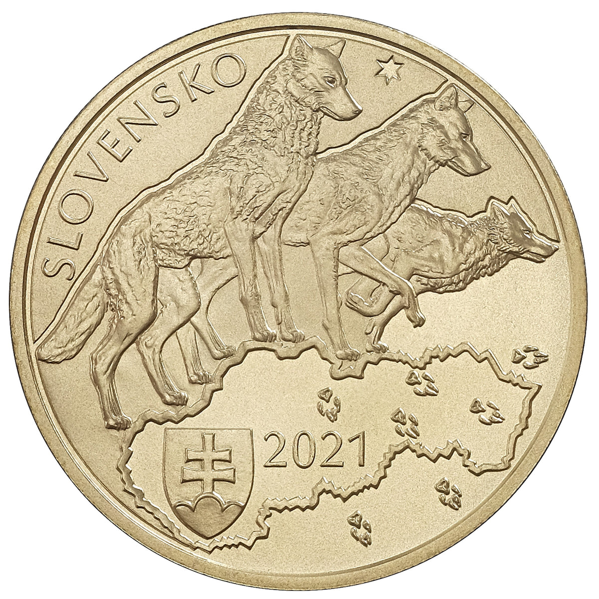 5 Euro Szlovákia 2021 - A farkas (UNC)