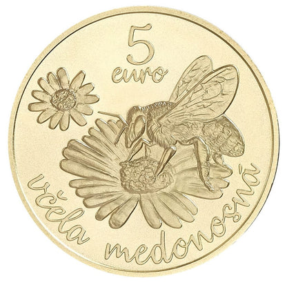 5 Euro Szlovákia 2021 - Mézelő méh (UNC)