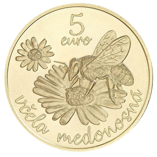 5 Euro Szlovákia 2021 - Mézelő méh (UNC)