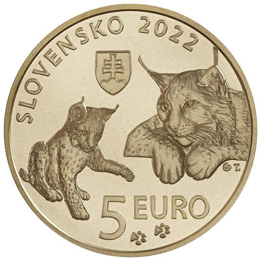 5 Euro Szlovákia 2022 - A hiúz (UNC)