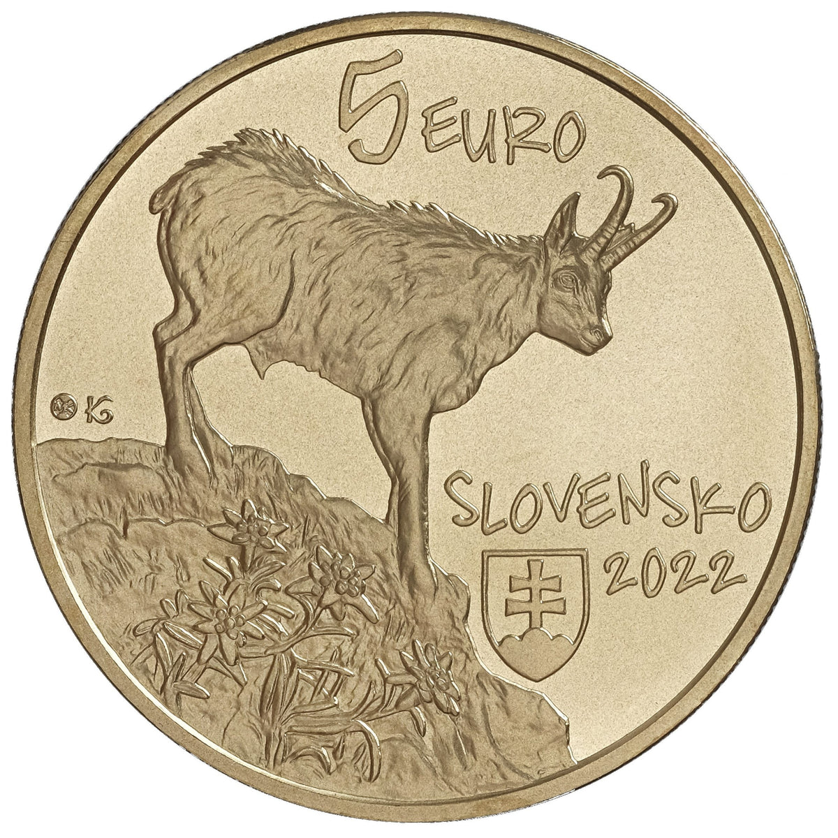 5 Euro Szlovákia 2022 - A tátrai zerge (UNC)